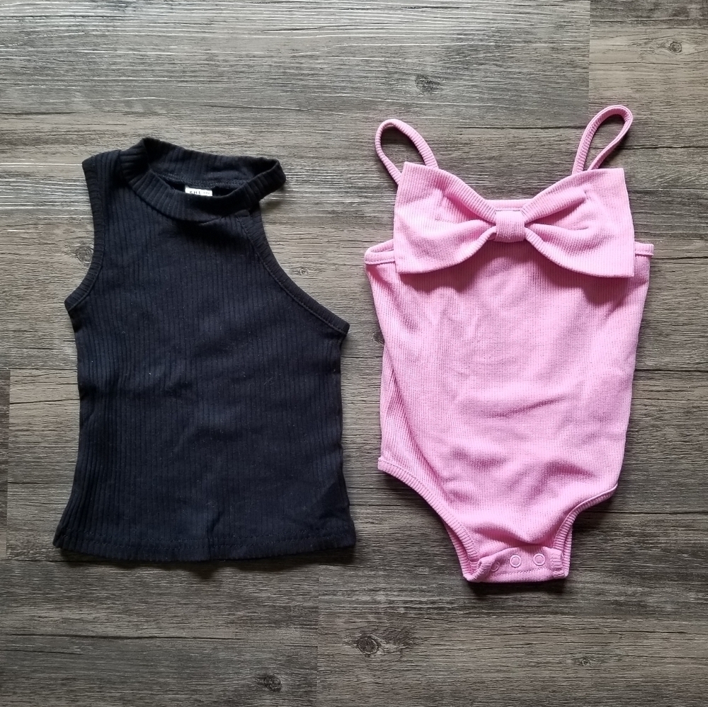 Shein Ribbed Tank Top Shirt Bundle